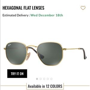 Ray-Ban HEXAGONAL FLAT LENSES